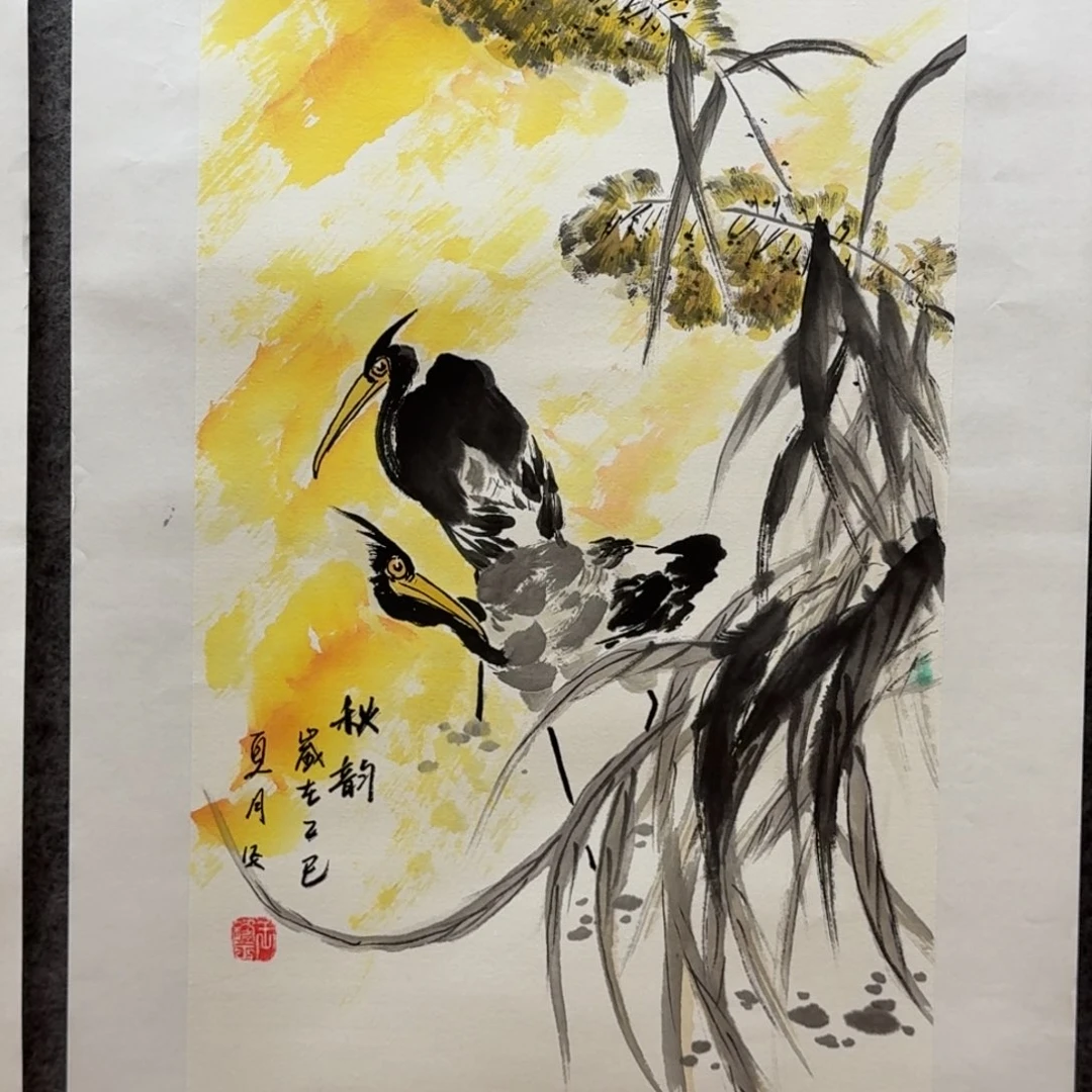 国画四尺四开花鸟哈哈哈哈