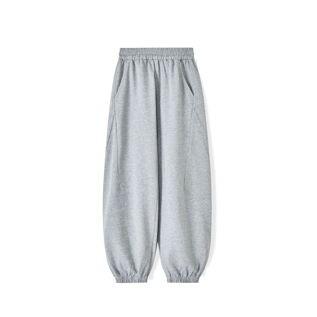 Mast『双纱300克』2025年春夏青少年男女纯色收口运动裤纯棉男童