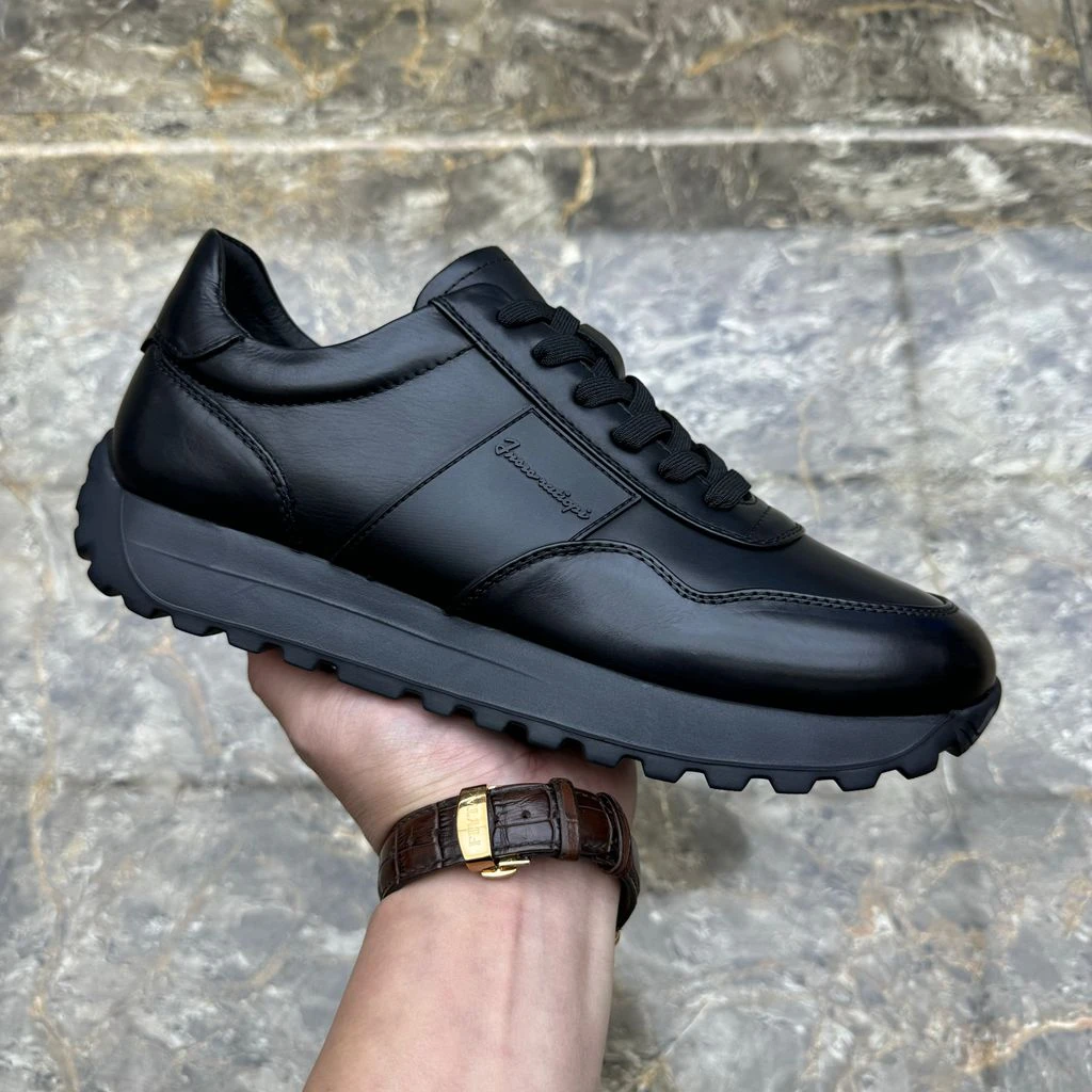 2025冬季新款真皮休闲鞋透气时尚运动跑步休闲休闲皮鞋男