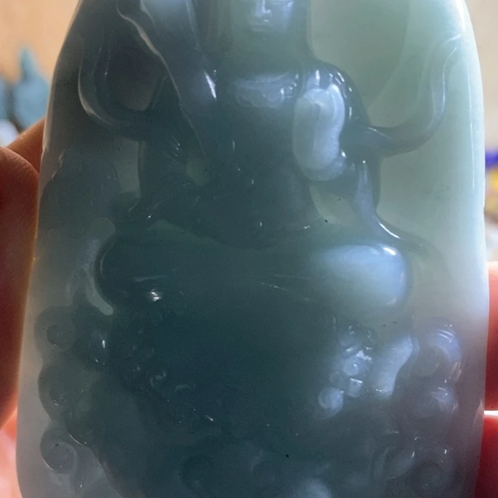 未镶嵌定制翡翠文殊