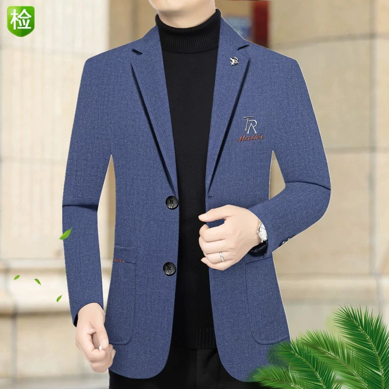 【休闲西装外套】中老年男士春秋款男士爸爸外套户外商务上衣夹克