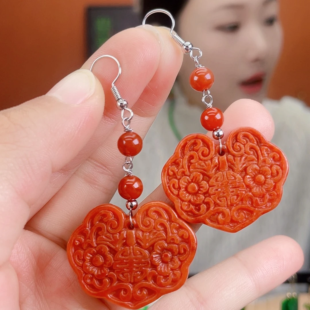 翡翠未镶嵌耳饰饰品