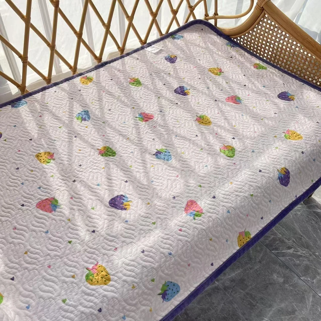 福利款-全棉纯棉生理垫铺床用垫子可机洗-正面纯棉背面加绒