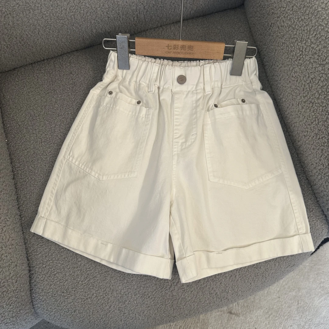 1953女童短裤爆款2025新款夏款高腰显瘦休闲裤宽松时尚工装裤