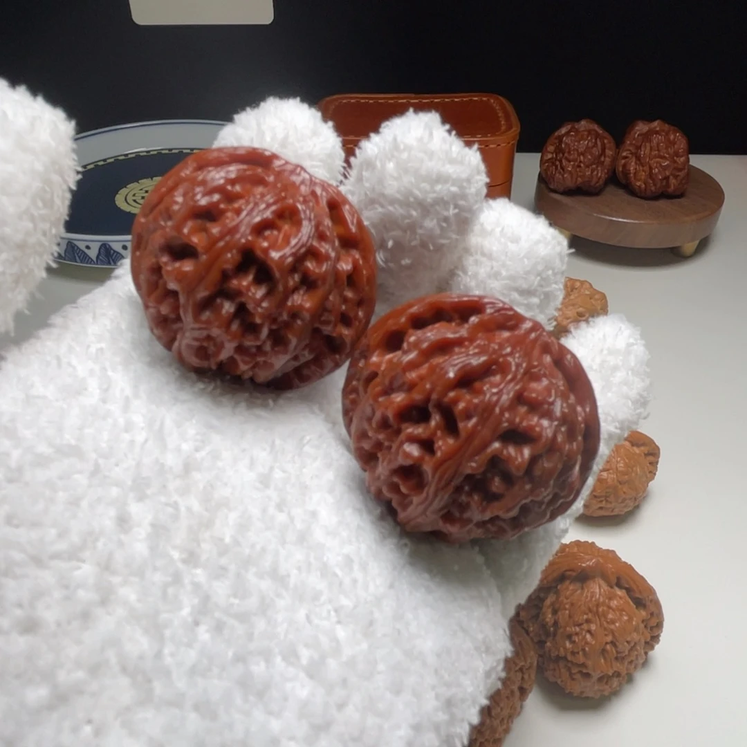 山***子文玩核桃把件苹果园42尺全勤