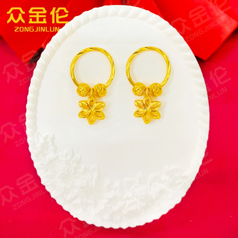 铜合金耳饰 时尚潮流款【双珠六芒星耳环】