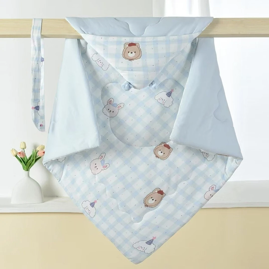 新生儿包被产房双面薄棉夏季被子产房加厚抱毯柔软春秋母婴a类