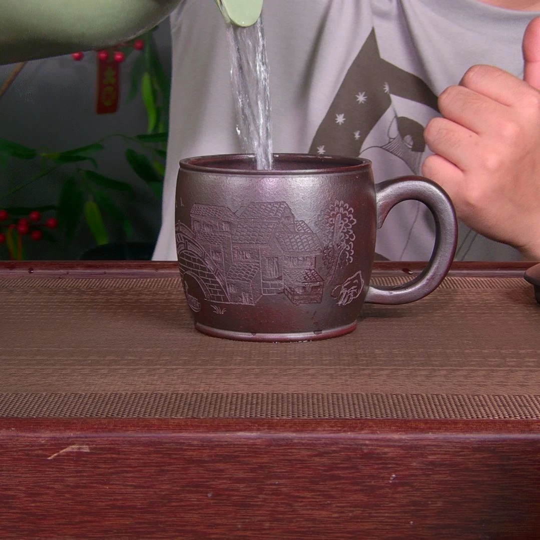 茶杯紫砂高货放漏