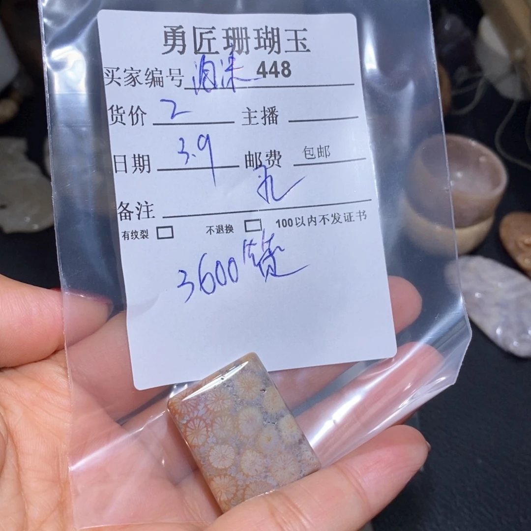 【闪购商品】硅化玉颈饰未镶嵌泡*