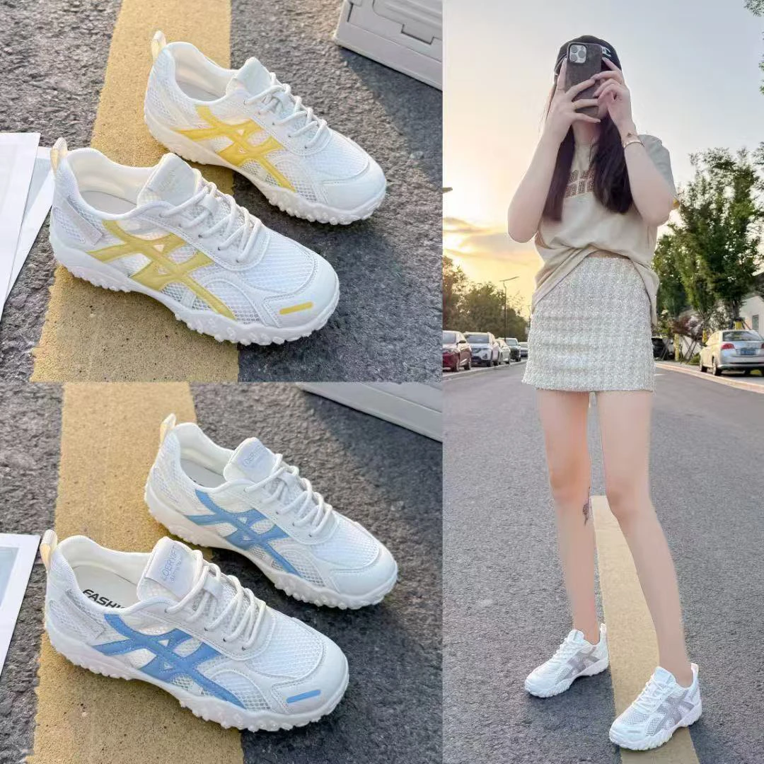 网面透气阿甘鞋夏新款软底小白鞋时尚百搭学生鞋运动休闲鞋跑步鞋