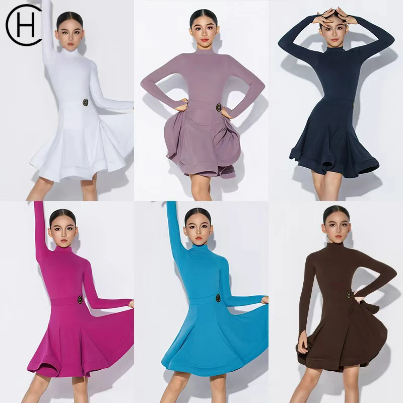 皇朝拉丁女童新款拉丁舞规定赛服高级考级服HC6359+HC7137合集
