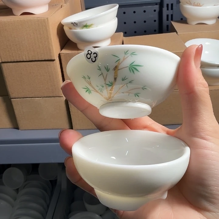 福利清仓款羊脂玉茶漏网纱83