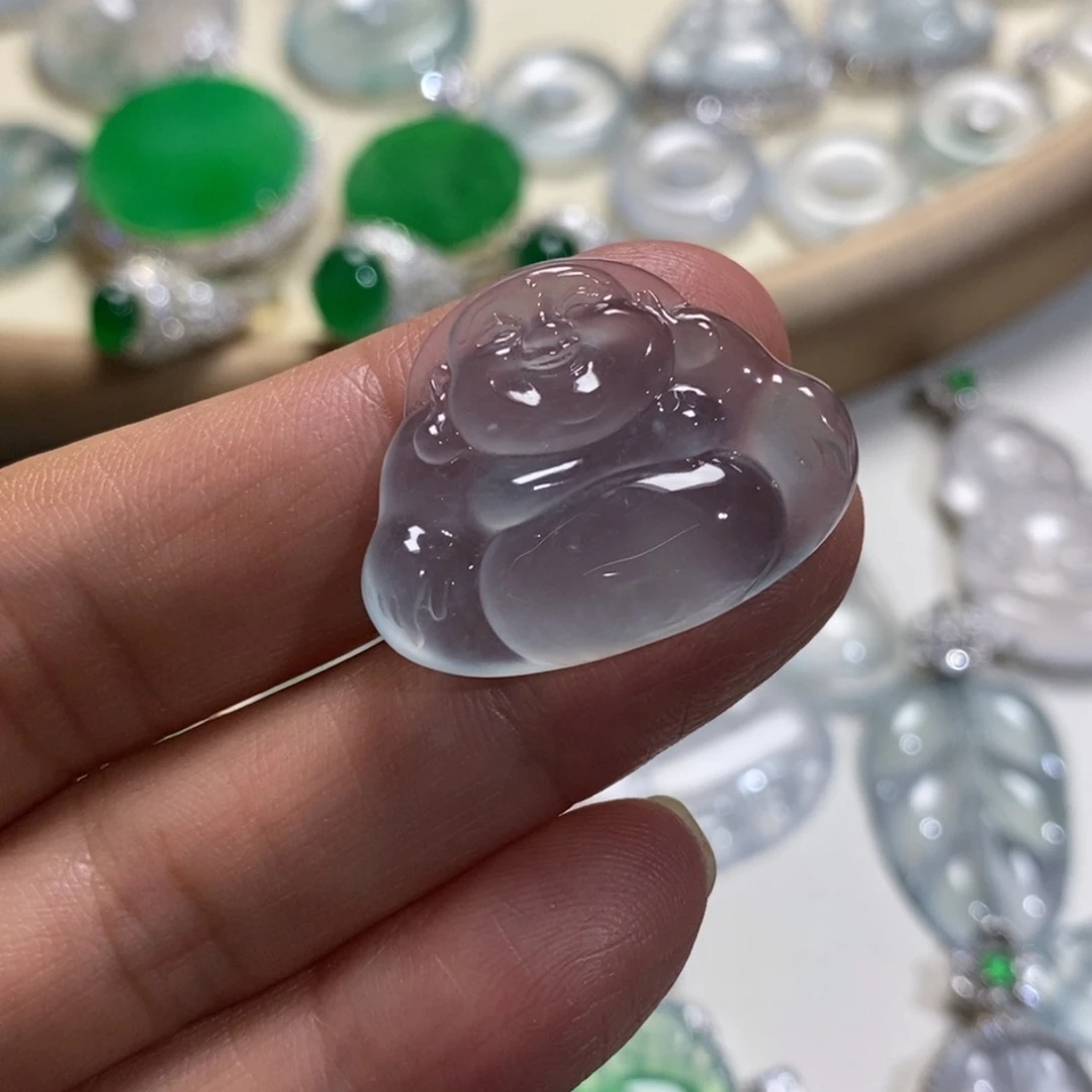 翡翠未镶嵌吊坠(不含链)佛公