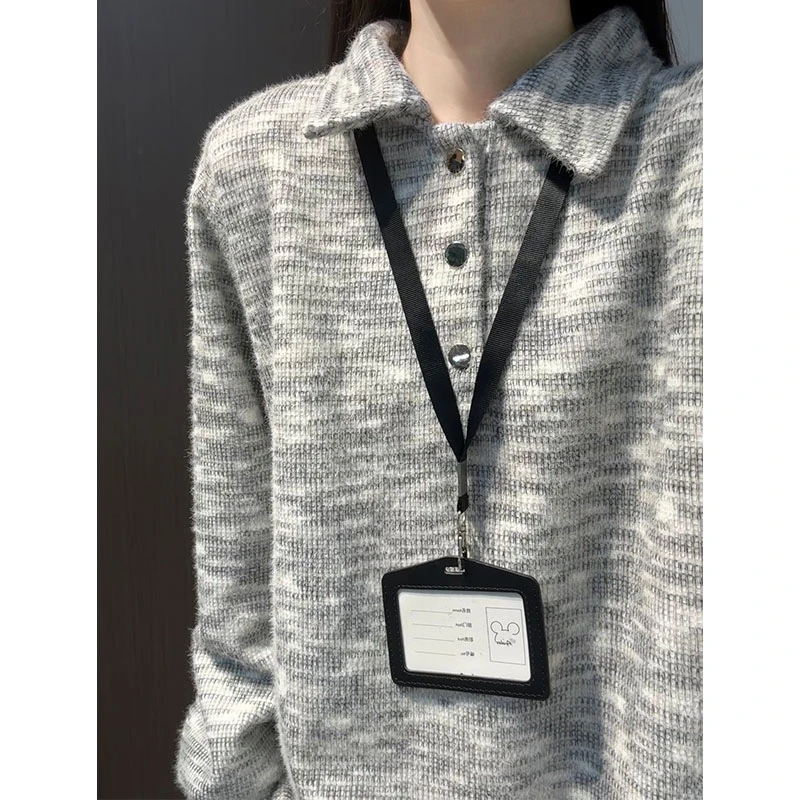 美式复古扎染polo卫衣男冬季加绒加厚内搭长袖打底潮牌宽松polo衫