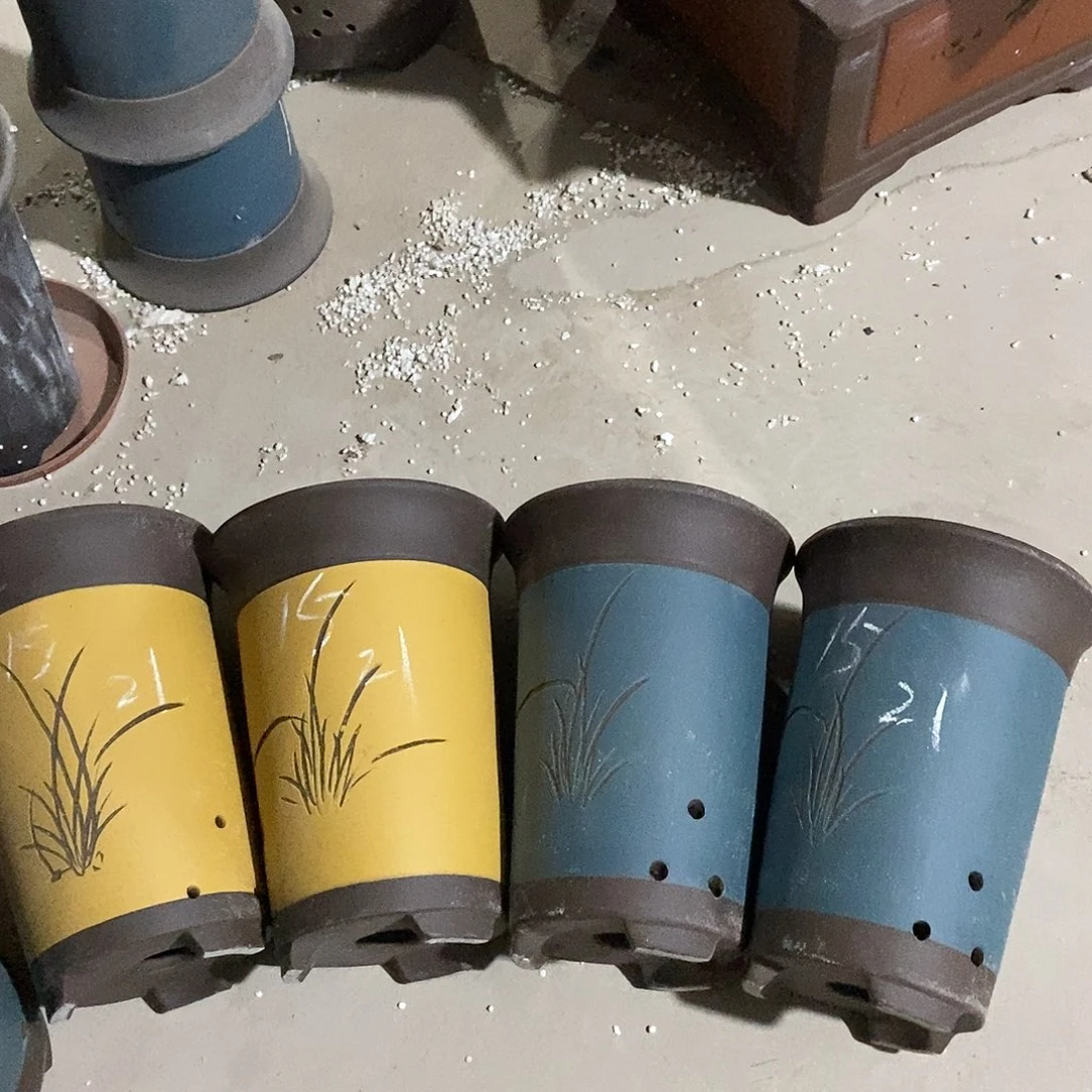 紫砂花盆紫砂花盆