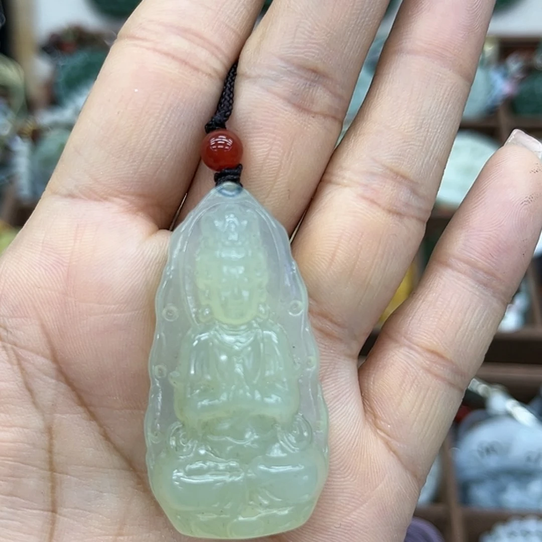 【闪购商品】蛇纹石玉未镶嵌颈饰一**茶