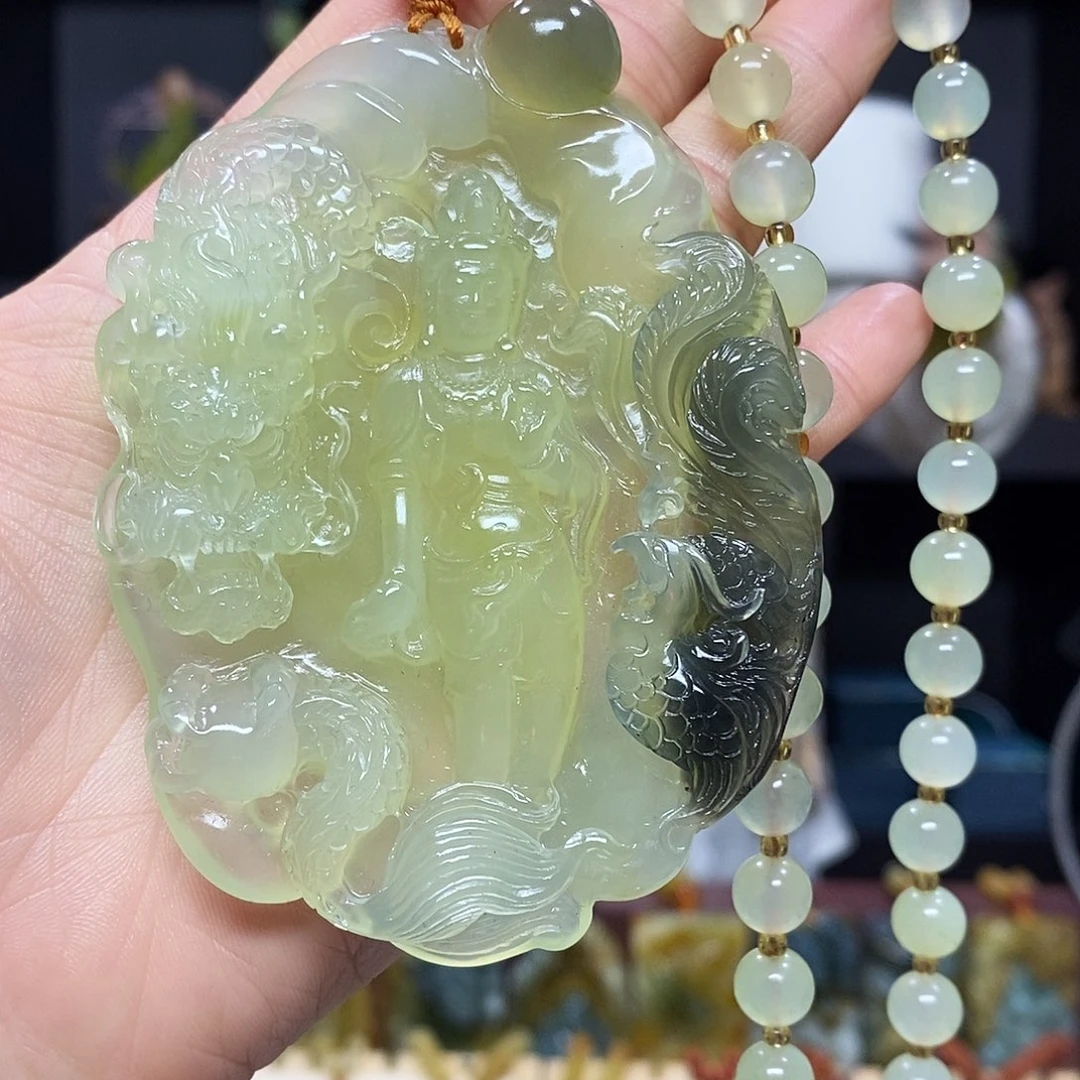 未镶嵌岫玉挂件戒指