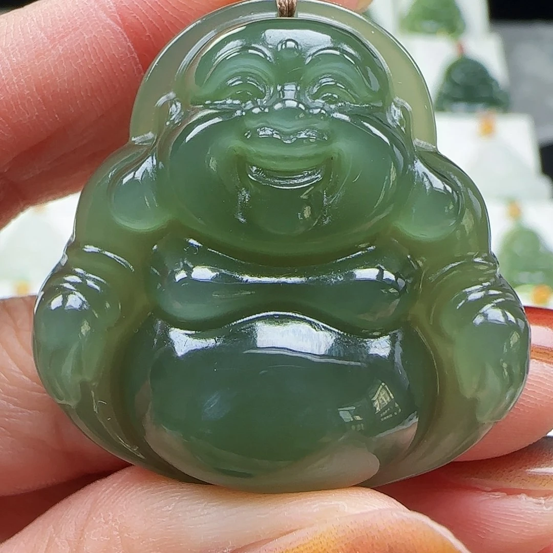 和田玉未镶嵌吊坠(赠链)