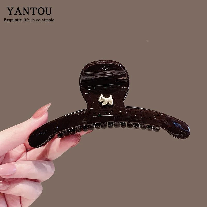 气质简约法式大号亚克力抓夹女2025新款爆款发夹高级