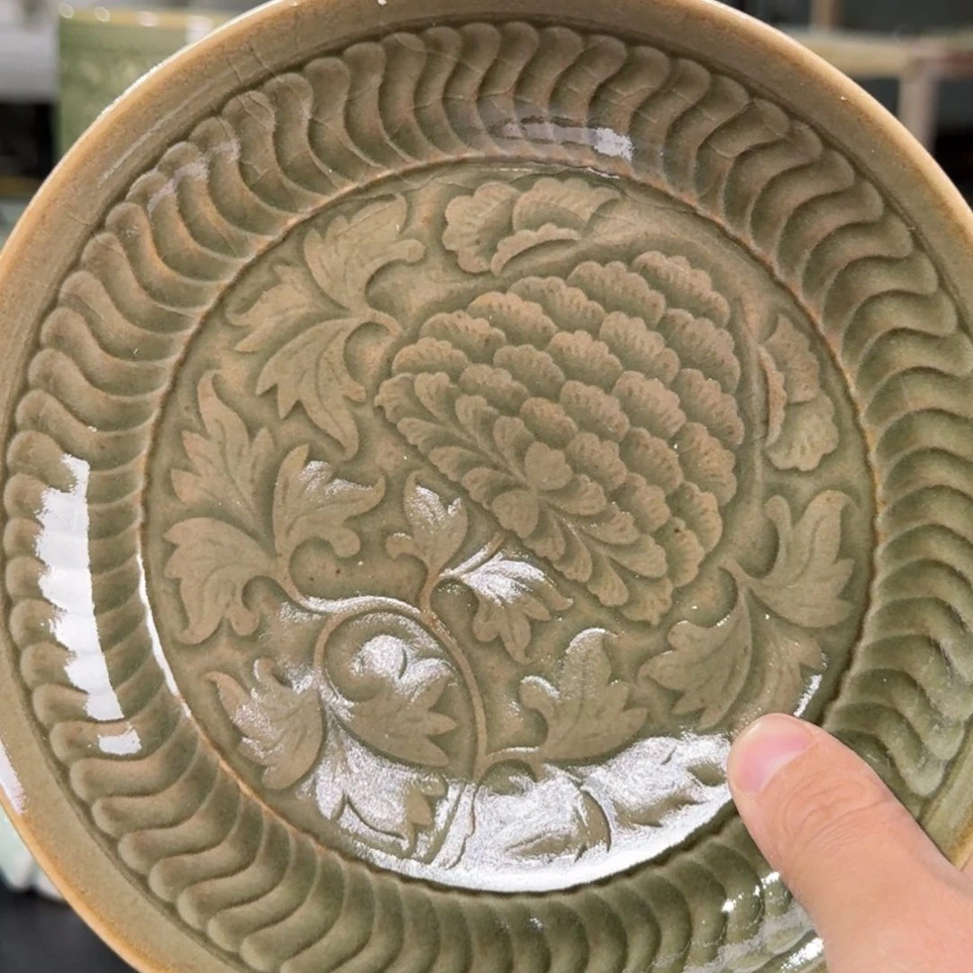 微瑕 塔式牡丹盘 1 个