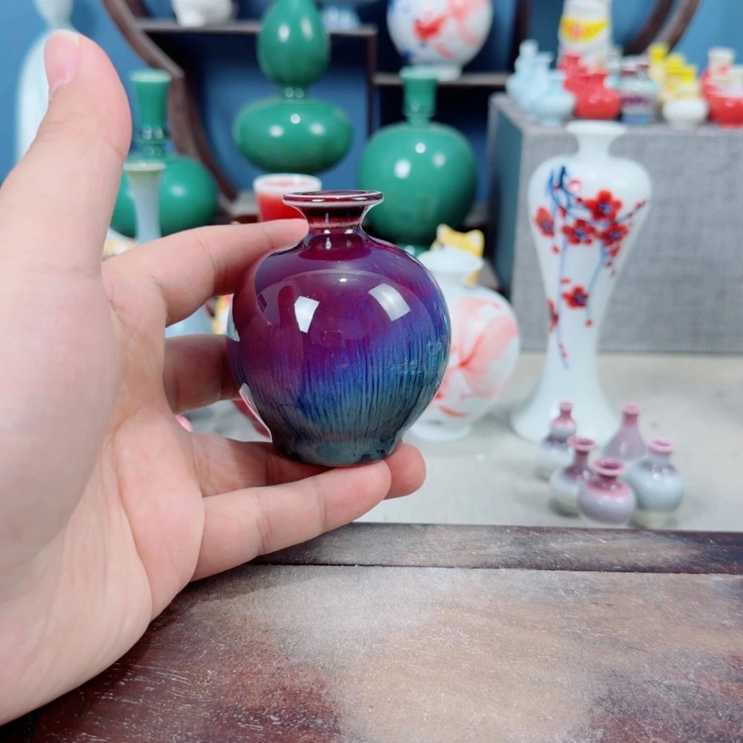 陶瓷手工小花器摆件