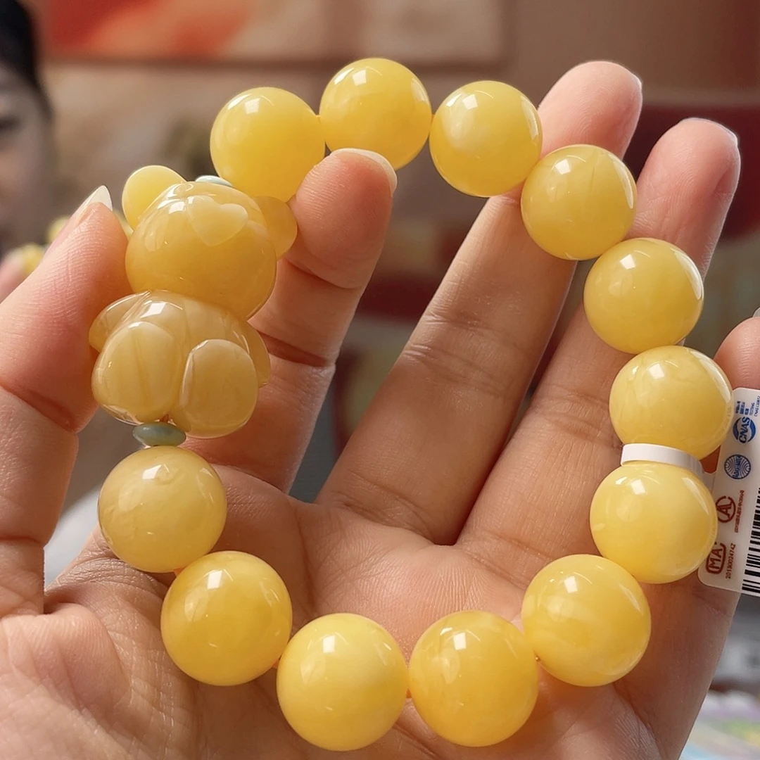 裸石蜜蜡未镶嵌蜜蜡手串