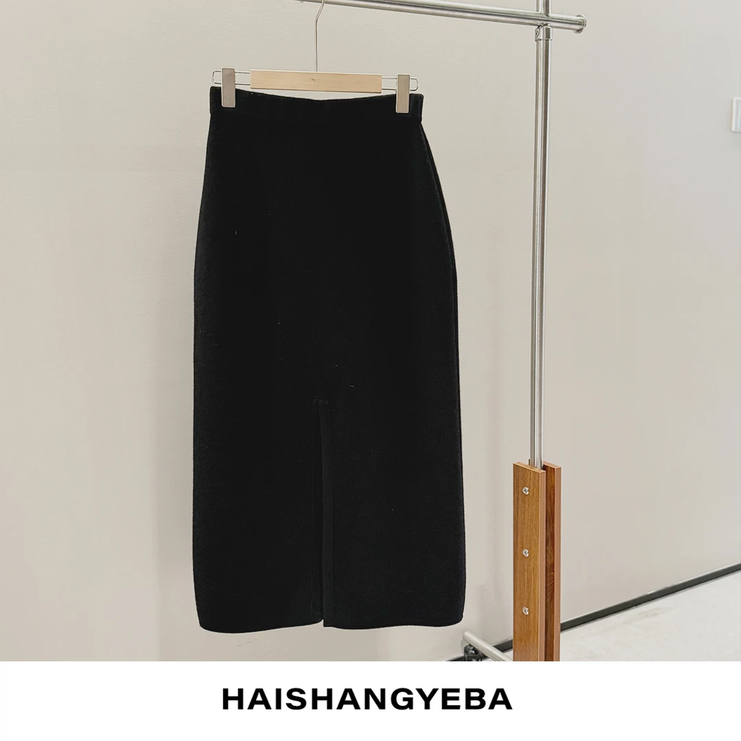 【海上叶爸】624T012羊毛半身裙