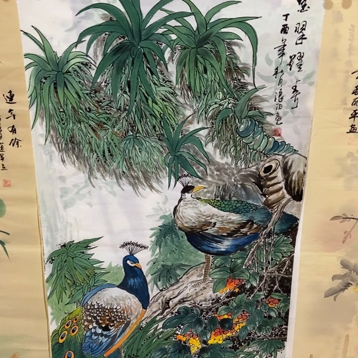 枕书斋画廊的直播间