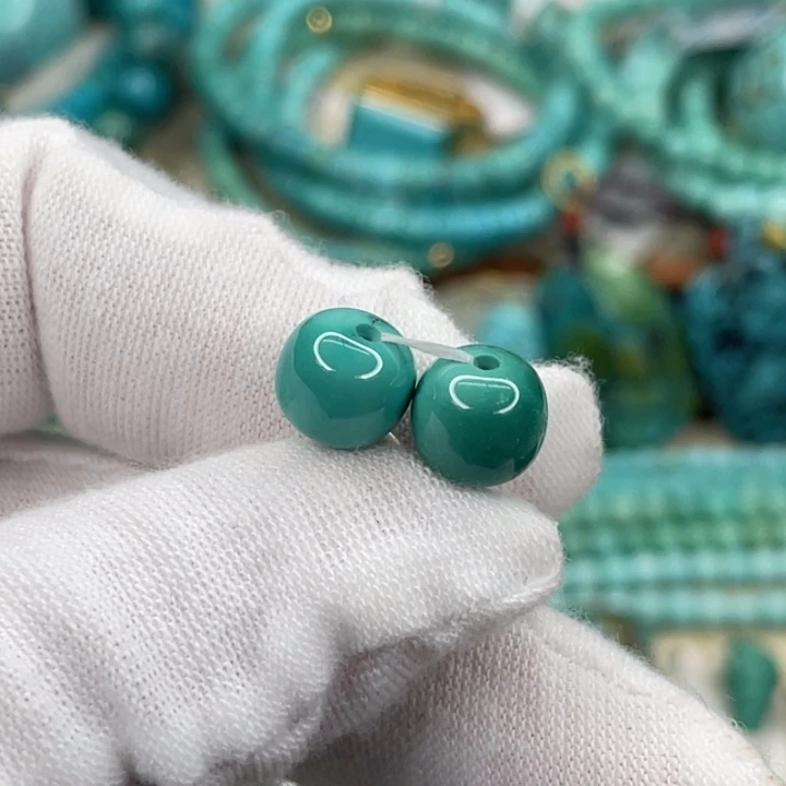 绿松石未镶嵌挂件