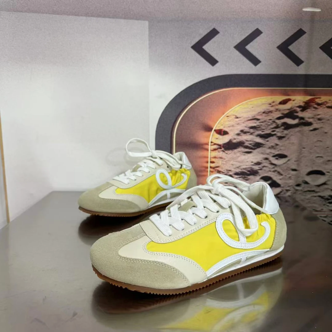 105-1春夏新款2025圆头系带韩版简约休闲板鞋潮流百搭ins