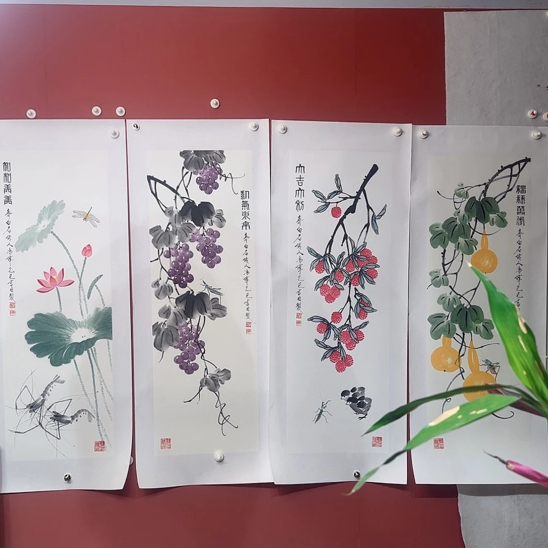 国画冯伟老师手绘作品