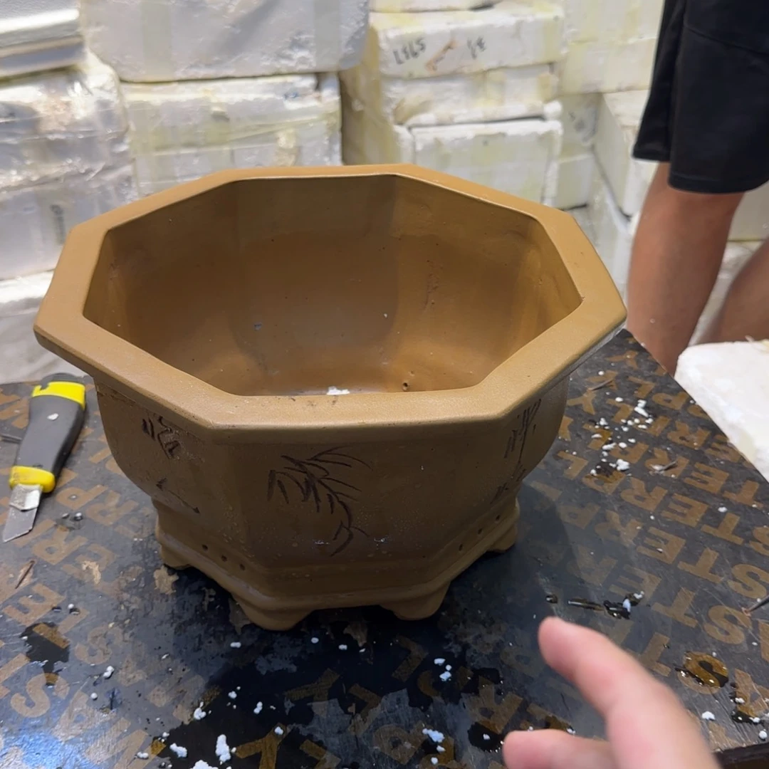 紫砂花盆口径27.17口径