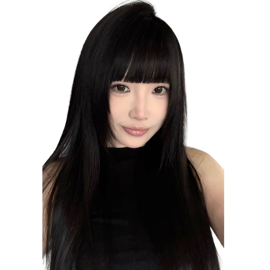 【漫画齐刘海款】真人发丝定制补发片女款高颅顶一片式无痕刘海透气