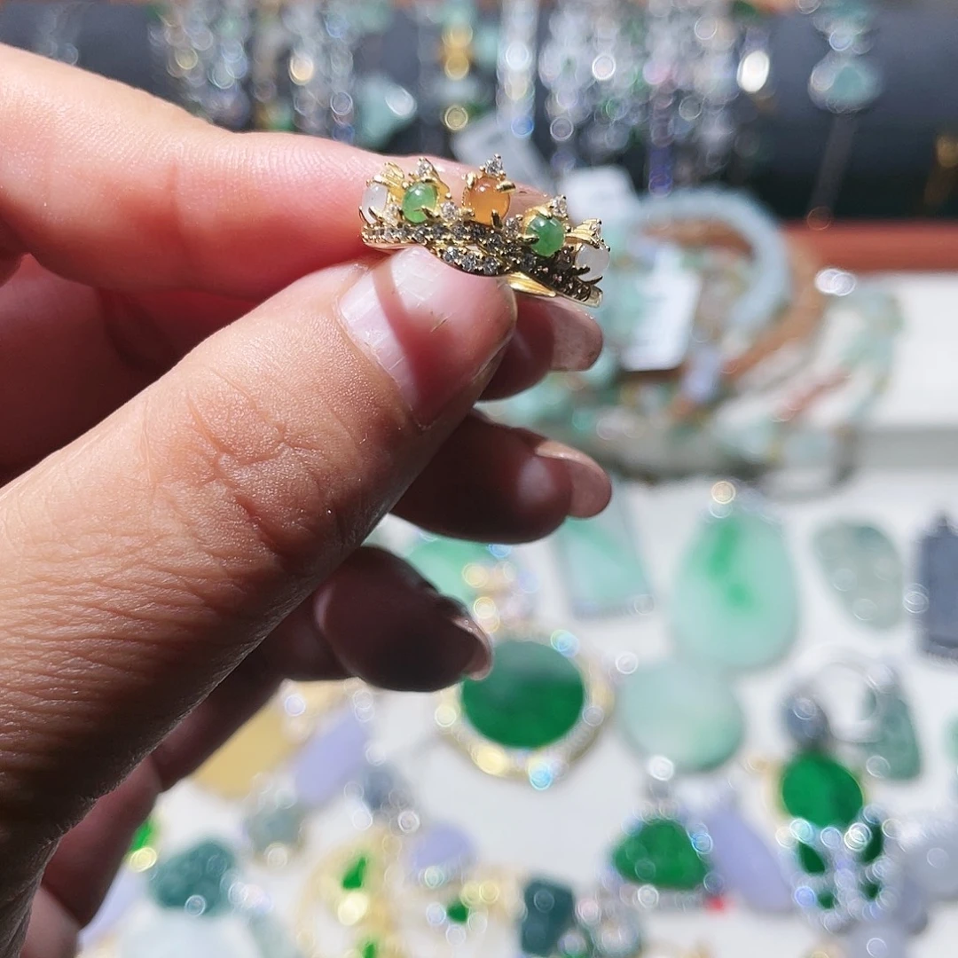 翡翠银S925镶嵌吊坠(不含链)