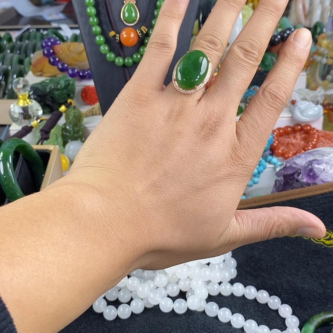 和田玉（糖玉）未镶嵌戒指