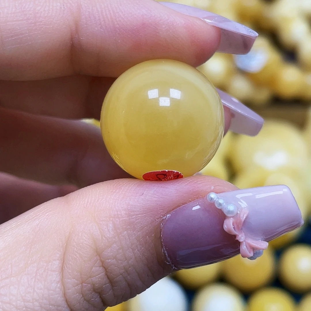 蜜蜡未镶嵌珠宝奇石18.8mm珠子