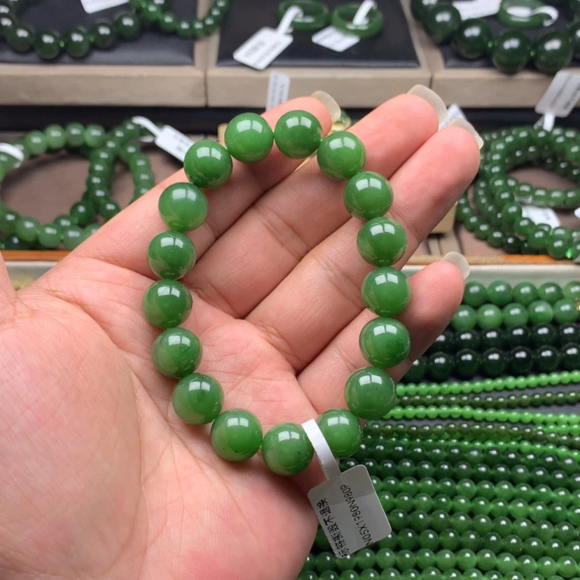 【闪购商品】未镶嵌手串和田玉（碧玉）卡12