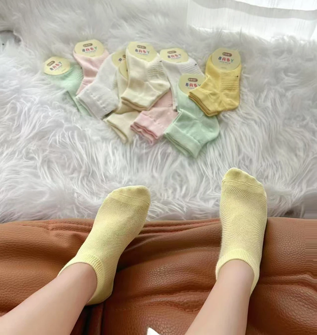 小盆友抗菌防臭加香纯棉袜