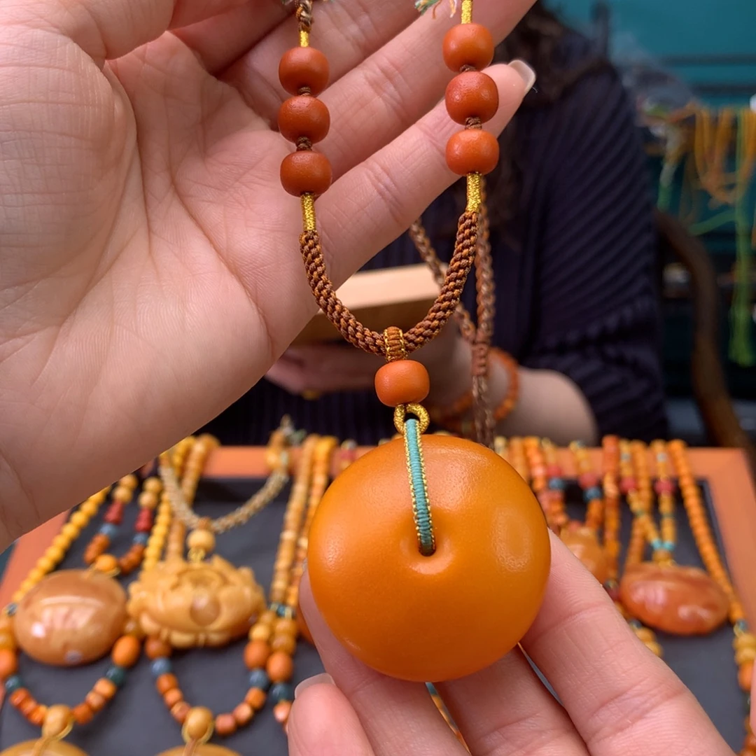 蜜蜡未镶嵌颈饰天然