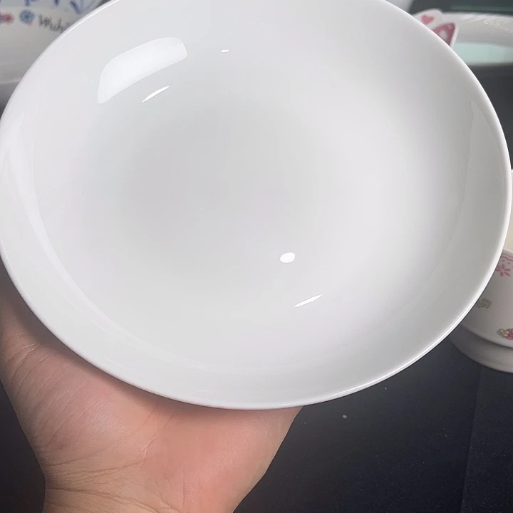 8寸骨瓷饭盘陶瓷的