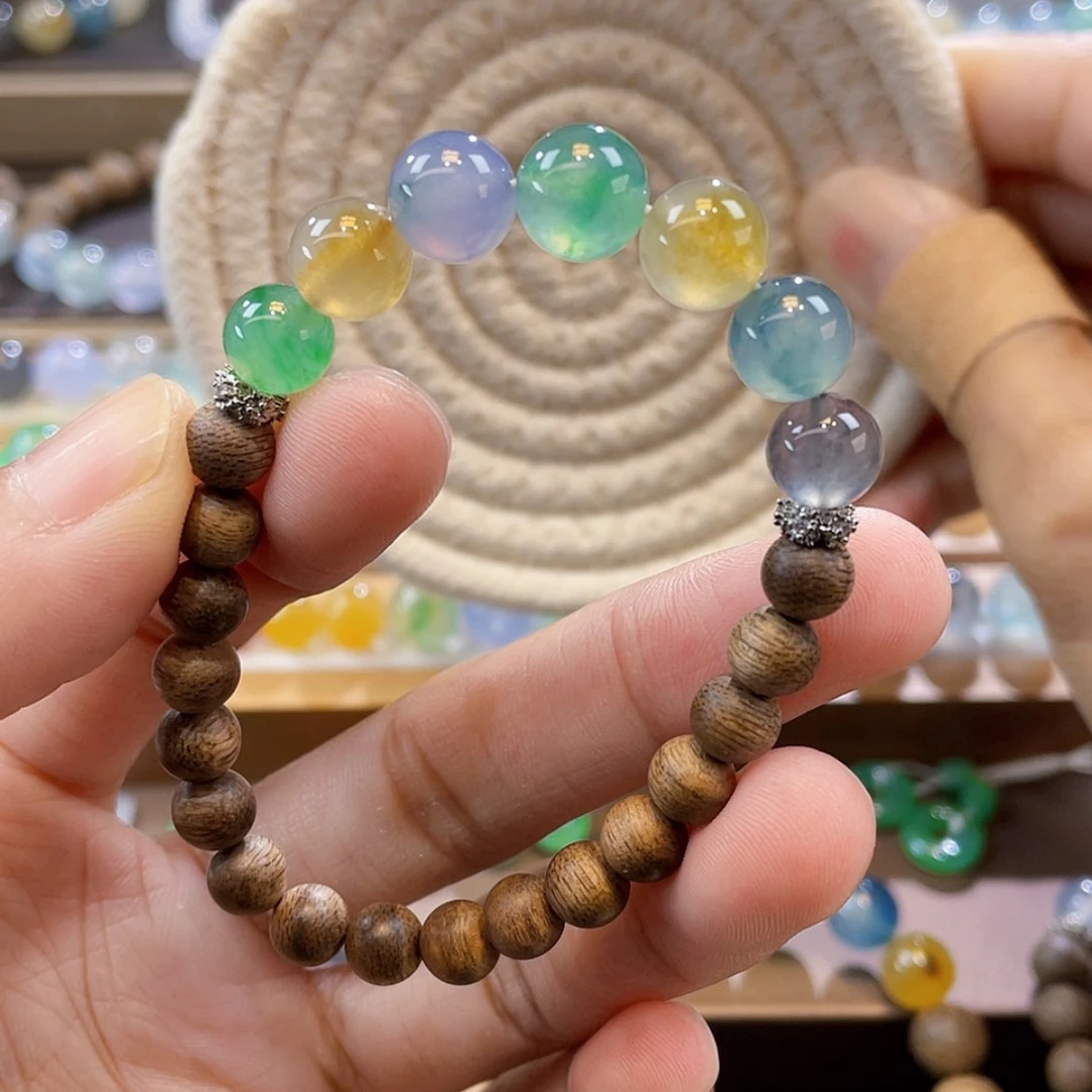 【闪购商品】未镶嵌手链翡翠卡8-9+多宝