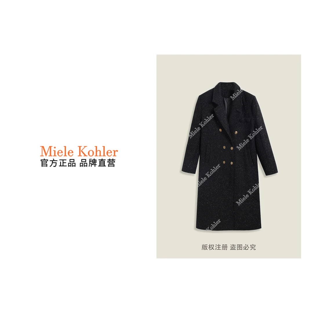 90白鹅绒绵羊毛小香风长袖女保暖羽绒服MKKQ67907