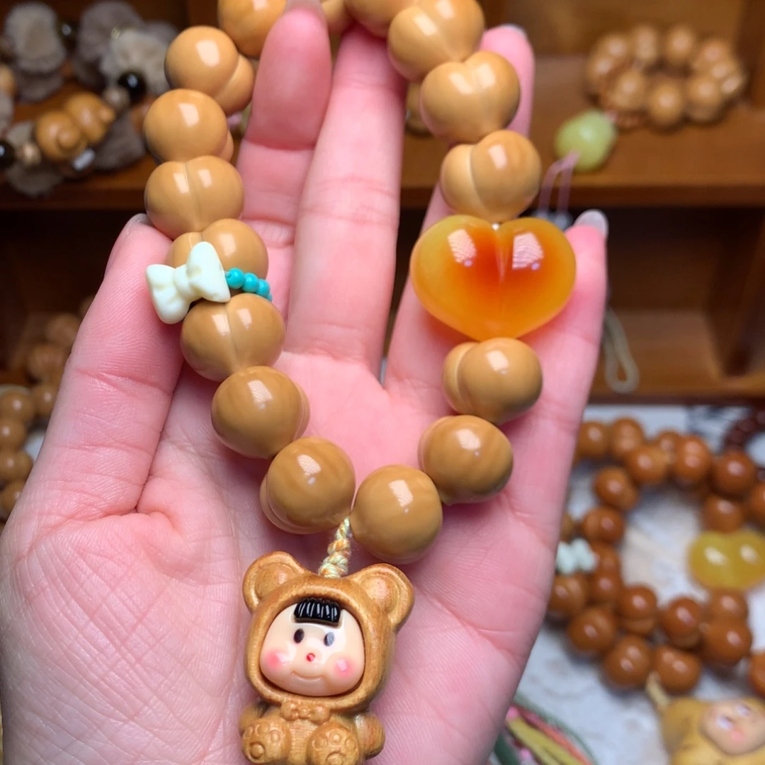 吊坠猴头核桃16高定屁桃手持定制