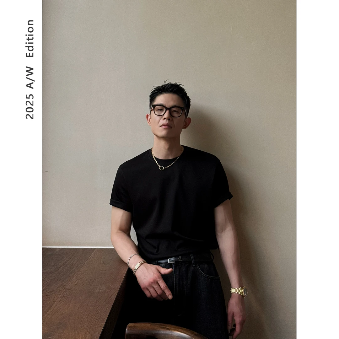 LORDBO 【本季主推】 进口埃及长绒棉240g基础百搭短袖TEE