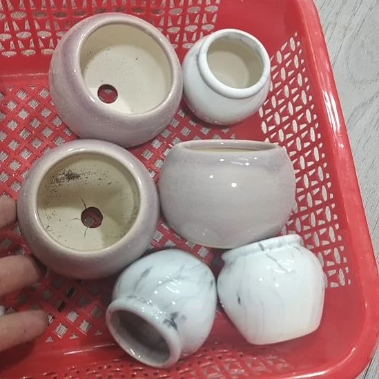微瑕陶瓷花盆满12包邮