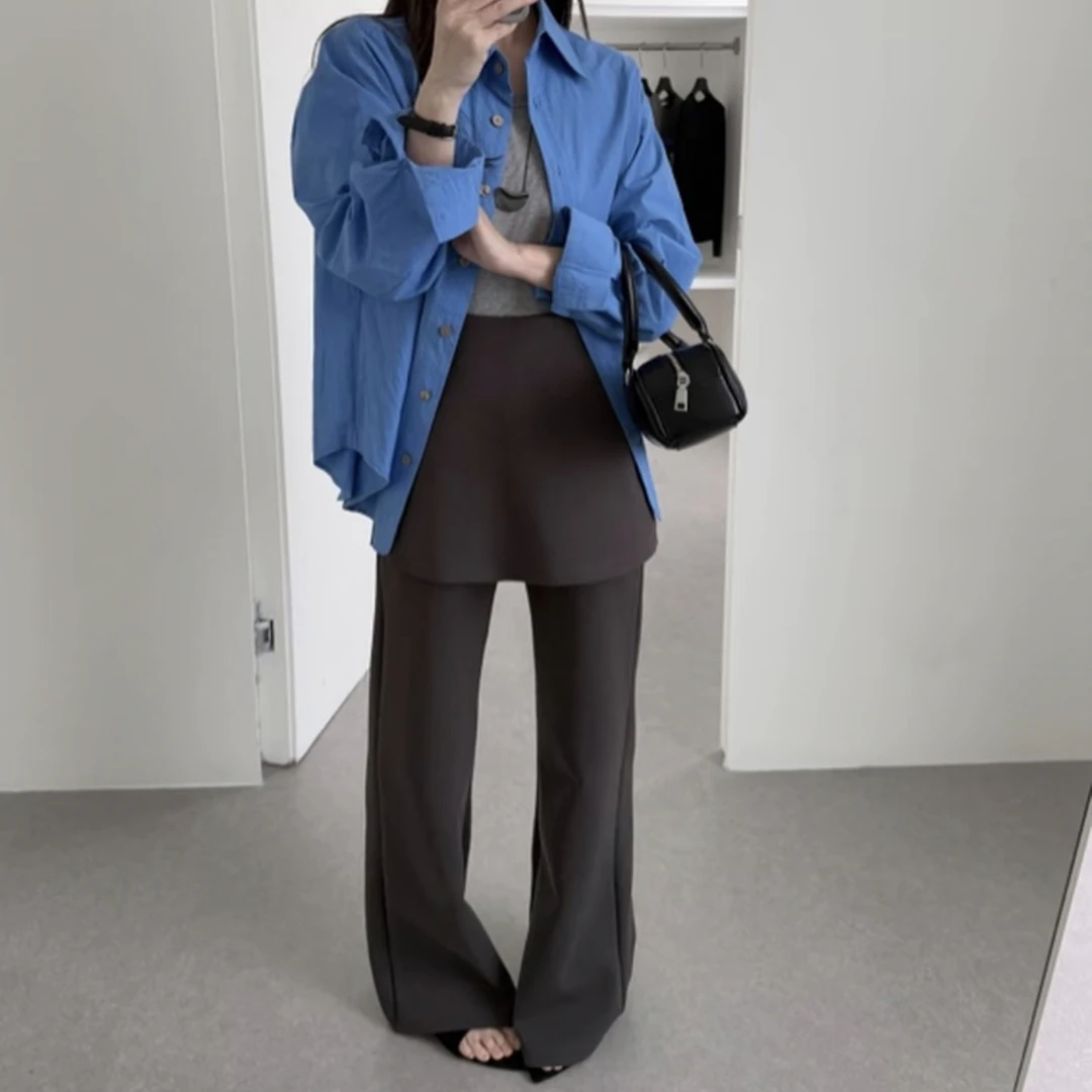 【刘噗噗】韩代款 显瘦叠穿混搭屁帘裤