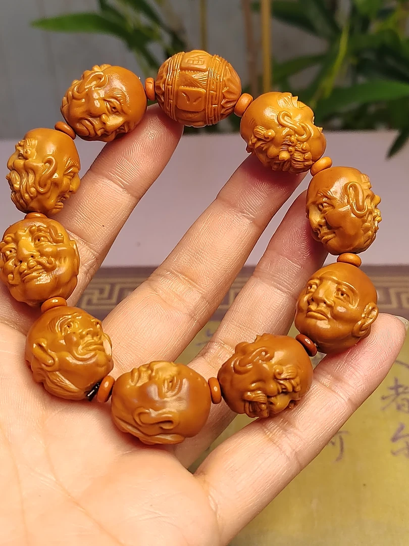 2.0须派十八罗汉，橄榄核雕手串