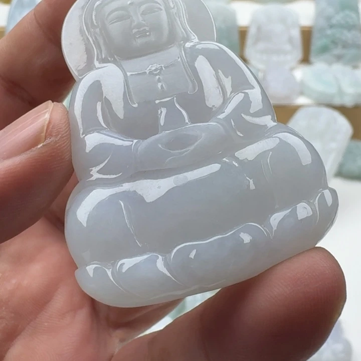 翡翠未镶嵌颈饰天然缅甸A货翡翠