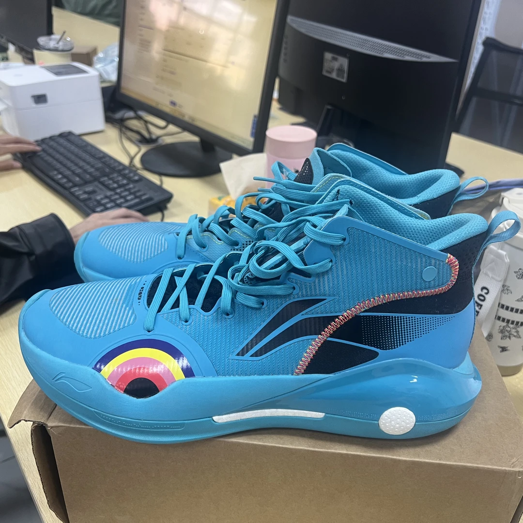 《B品以直播展示为准》发黄（X1498)李宁男子休闲运动鞋ABAR043-4