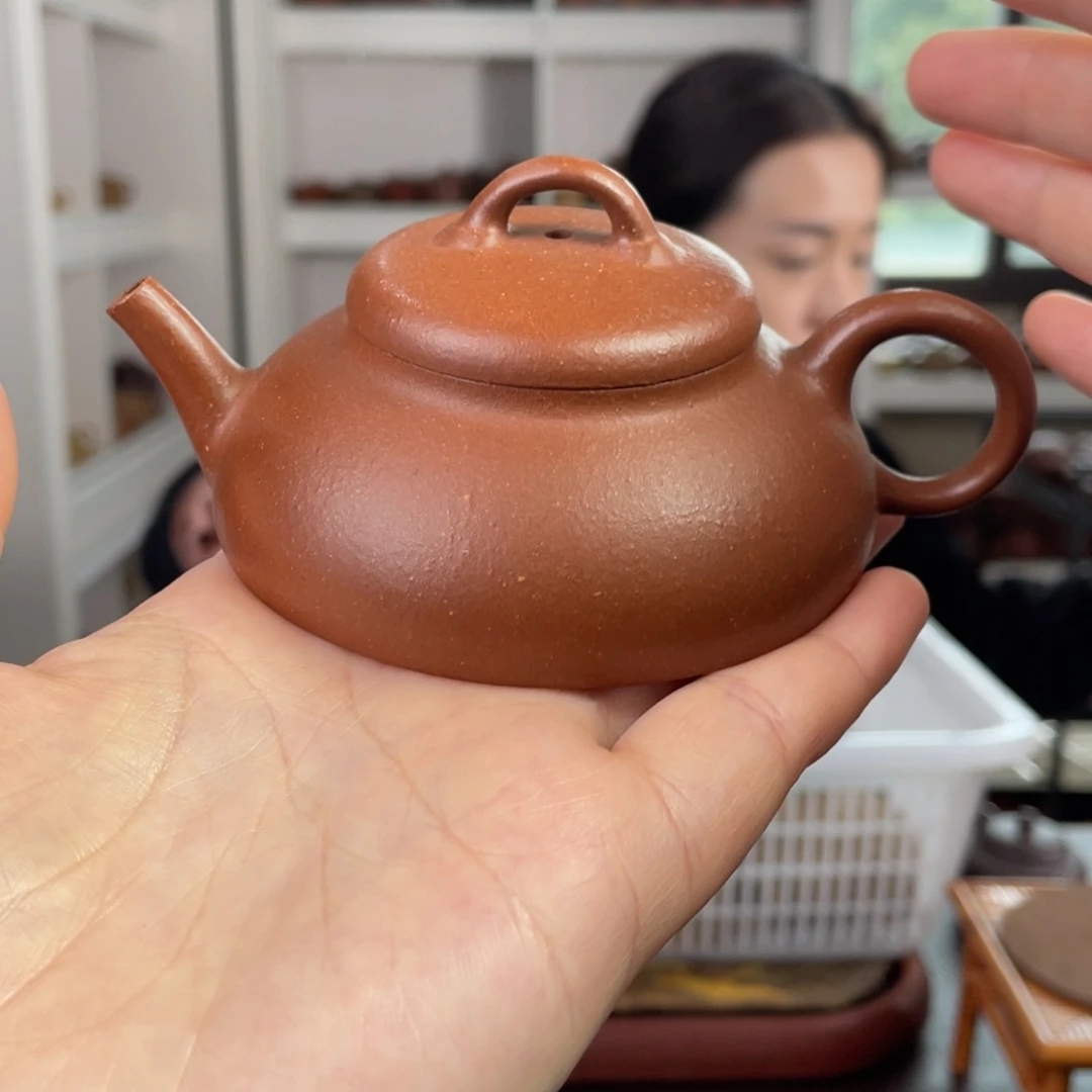 紫砂茶壶黄降坡薇风150cc
